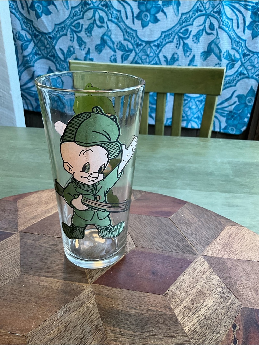 Vintage 1973 Pepsi Collector Series Elmer Fudd Glass Looney Tunes Warner Bros